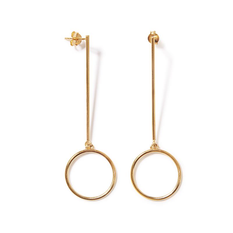 The Gold Circle Earring