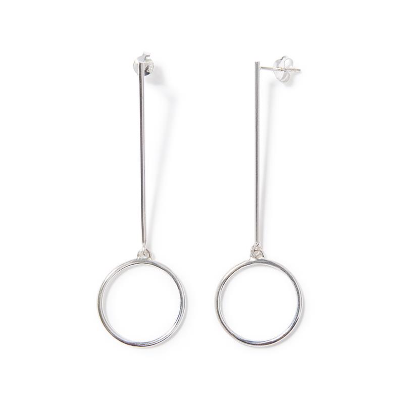The Silver Circle Earring