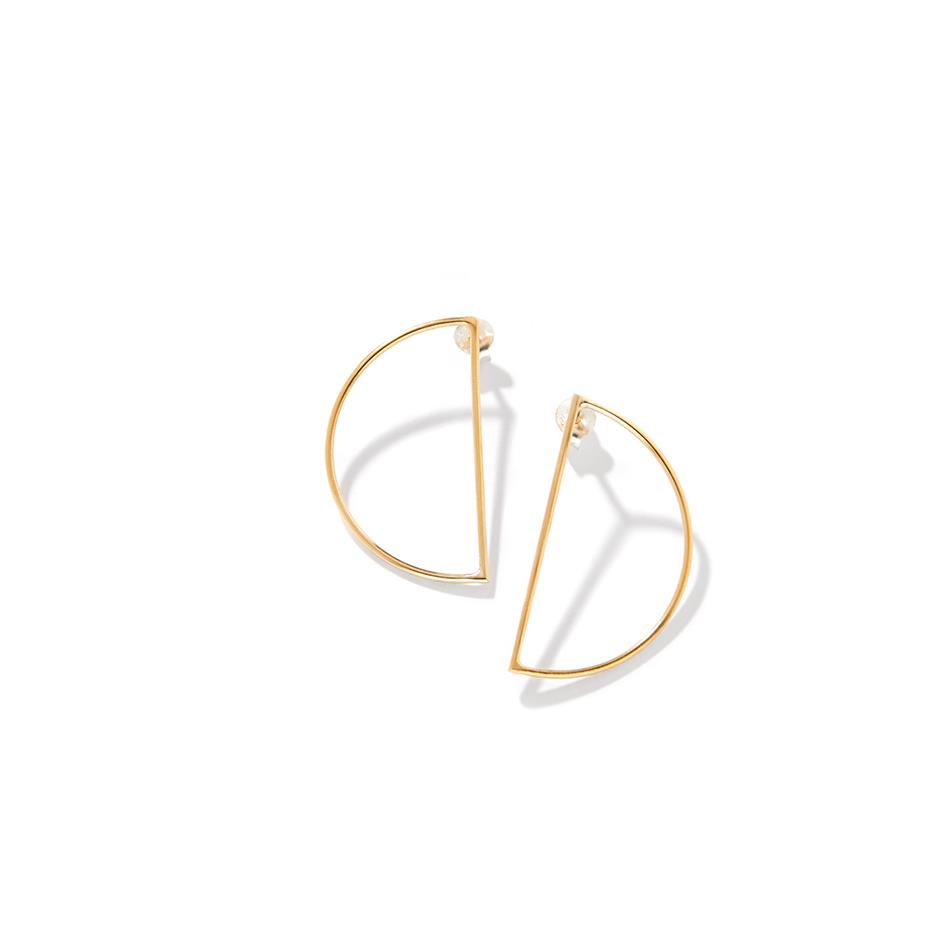 The Gold Luna Hoops Studs