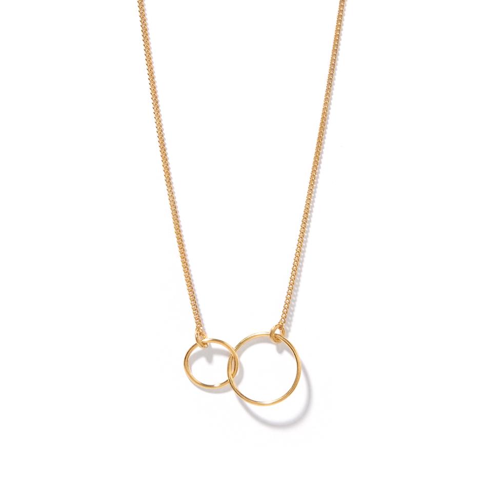 The Rose Gold Linked Circle Necklace